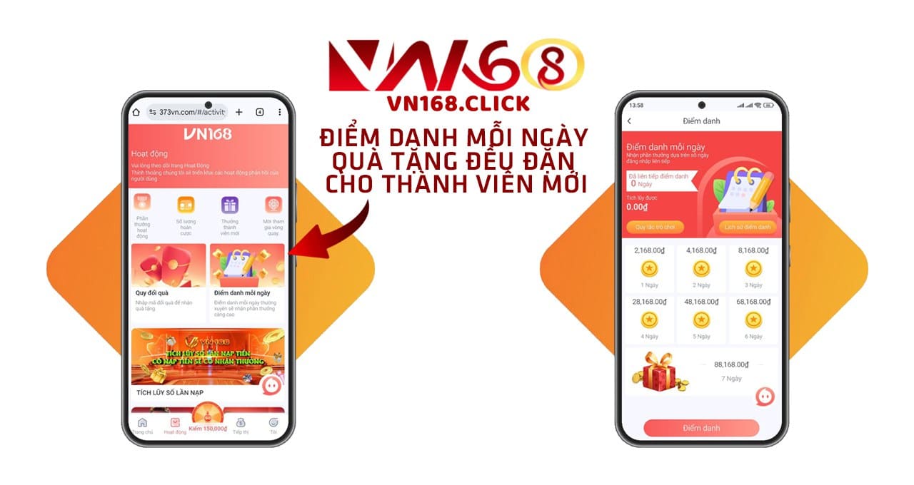 Hoạt Động Hằng Ngày VN168 – Cơ Hội Nhận Thưởng Hấp Dẫn